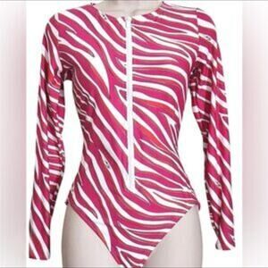 MICHAEL KORS SURF LONG SLEEVE PADDLE BOARD SWIMSUIT RASH GUARD Sz 14 NWOT!🐬